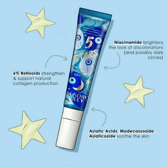 Sunday Riley Eye Serum Five Stsrs Retinoid+Nicinamide Award Winner Full Size NWT - Picture 5 of 7